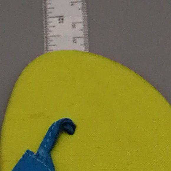 Lane Bryant Womens Rhinestone Embellished Thong Sandals Blue Green Wedge 11W - Picture 5 of 9